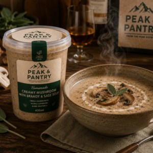 Peak & Pantry Homemade Creamy Mushroom With Brandy & Sage Soup