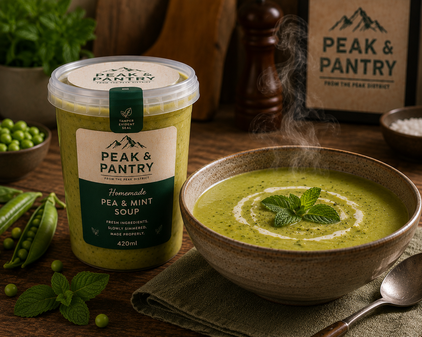 Peak & Pantry Pea & Mint Soup