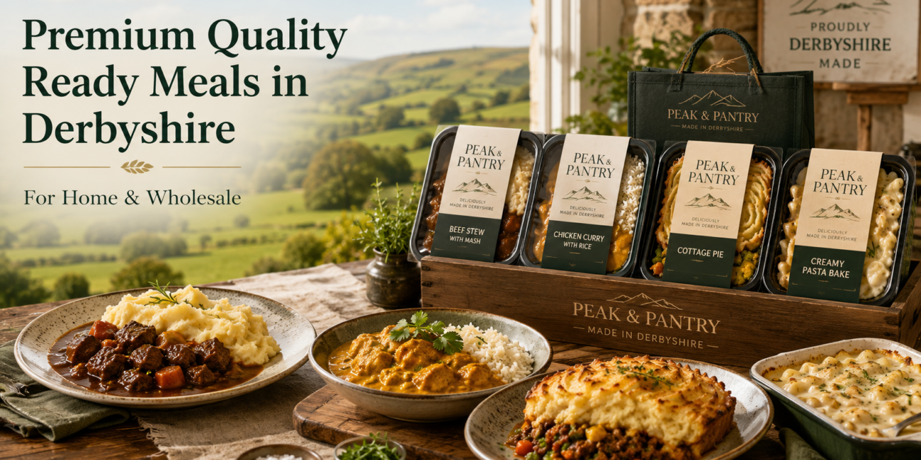 Premium Quality Ready Meals in Derbyshire: Proper Food, Made the Peak & Pantry Way