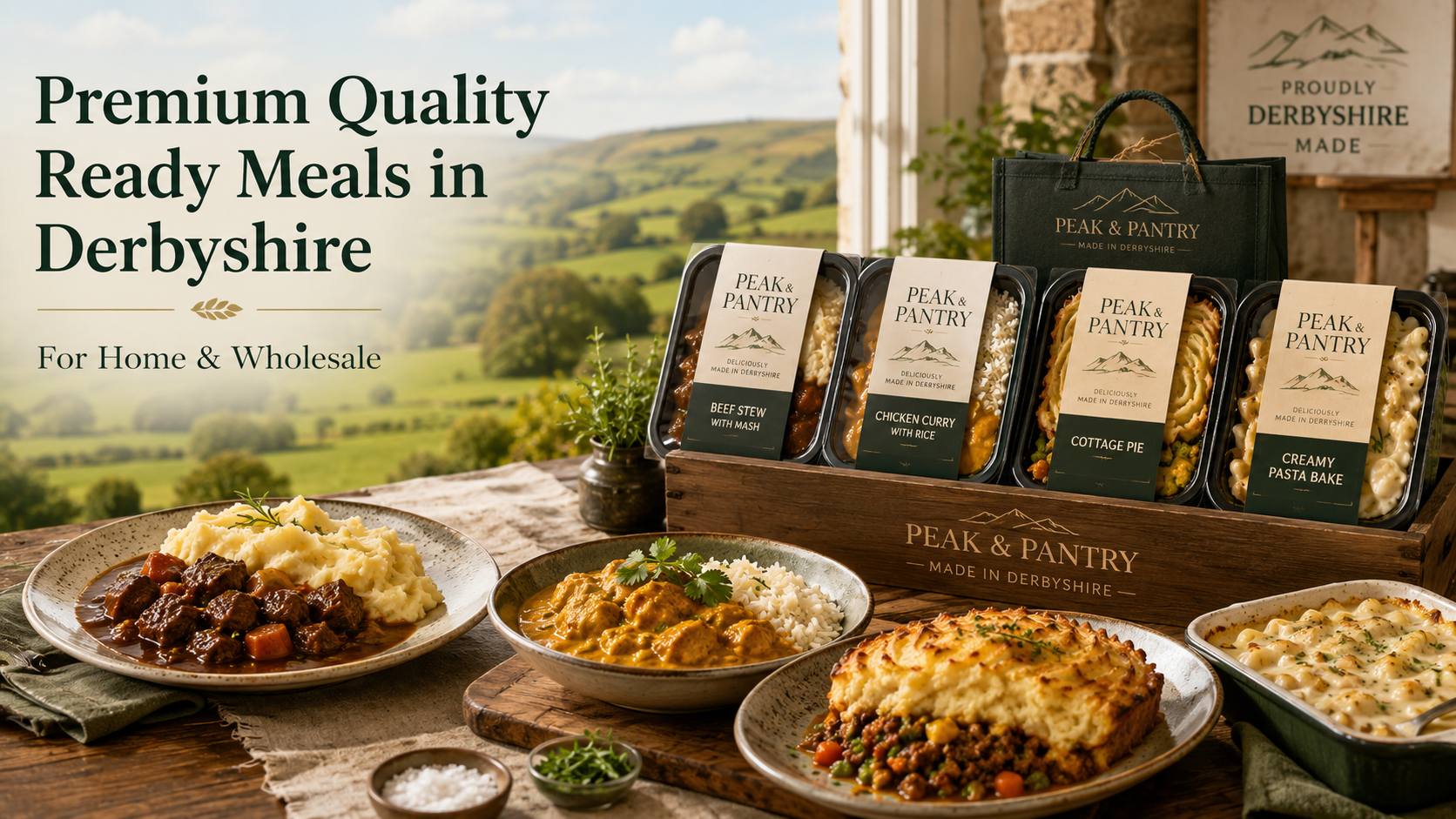 Premium Quality Ready Meals in Derbyshire: Proper Food, Made the Peak & Pantry Way