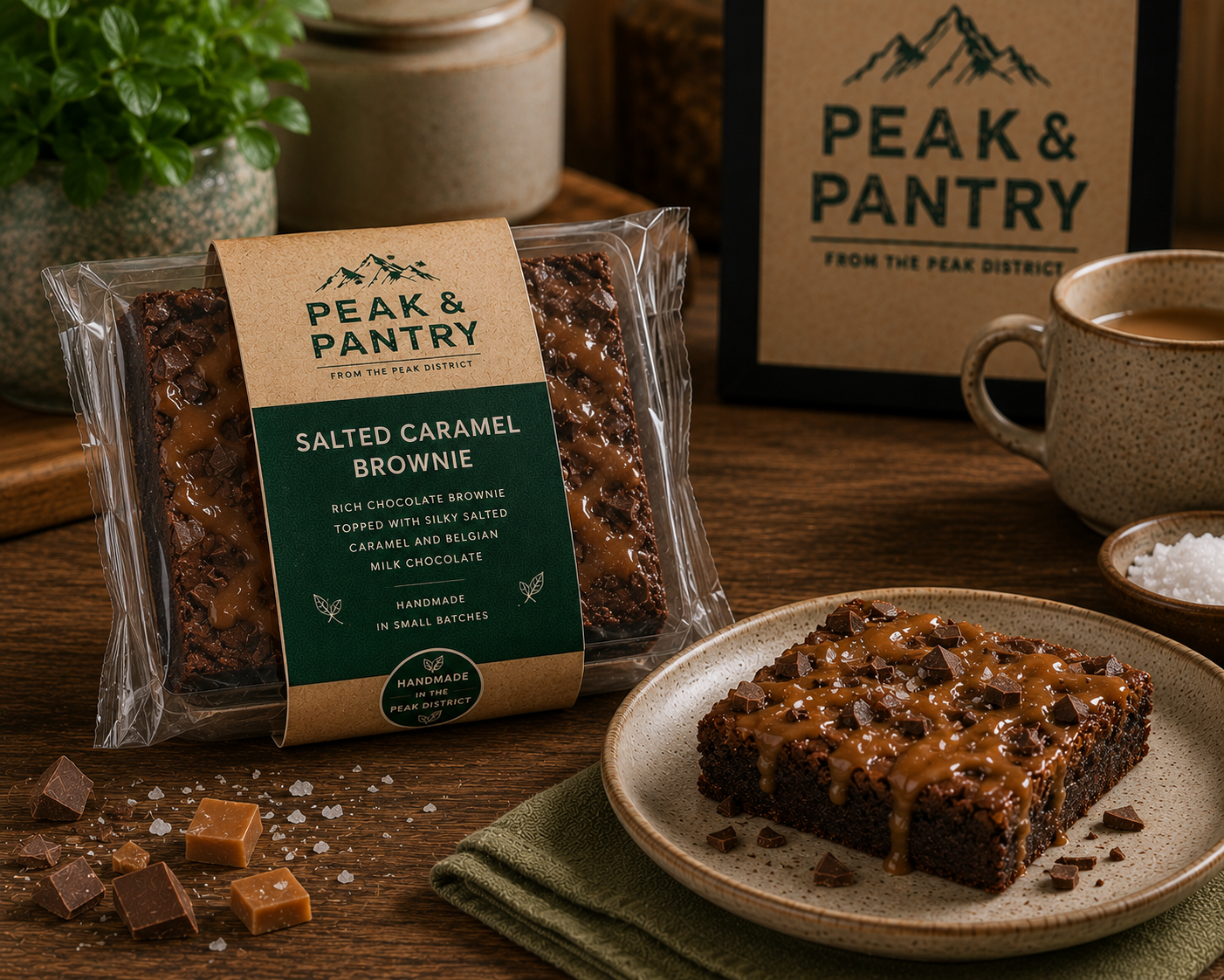 Peak & Pantry Salted Caramel Brownie