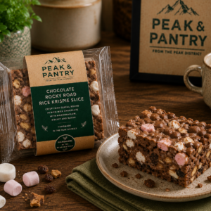 Peak & Pantry chocolate rocky road rice krispie slice