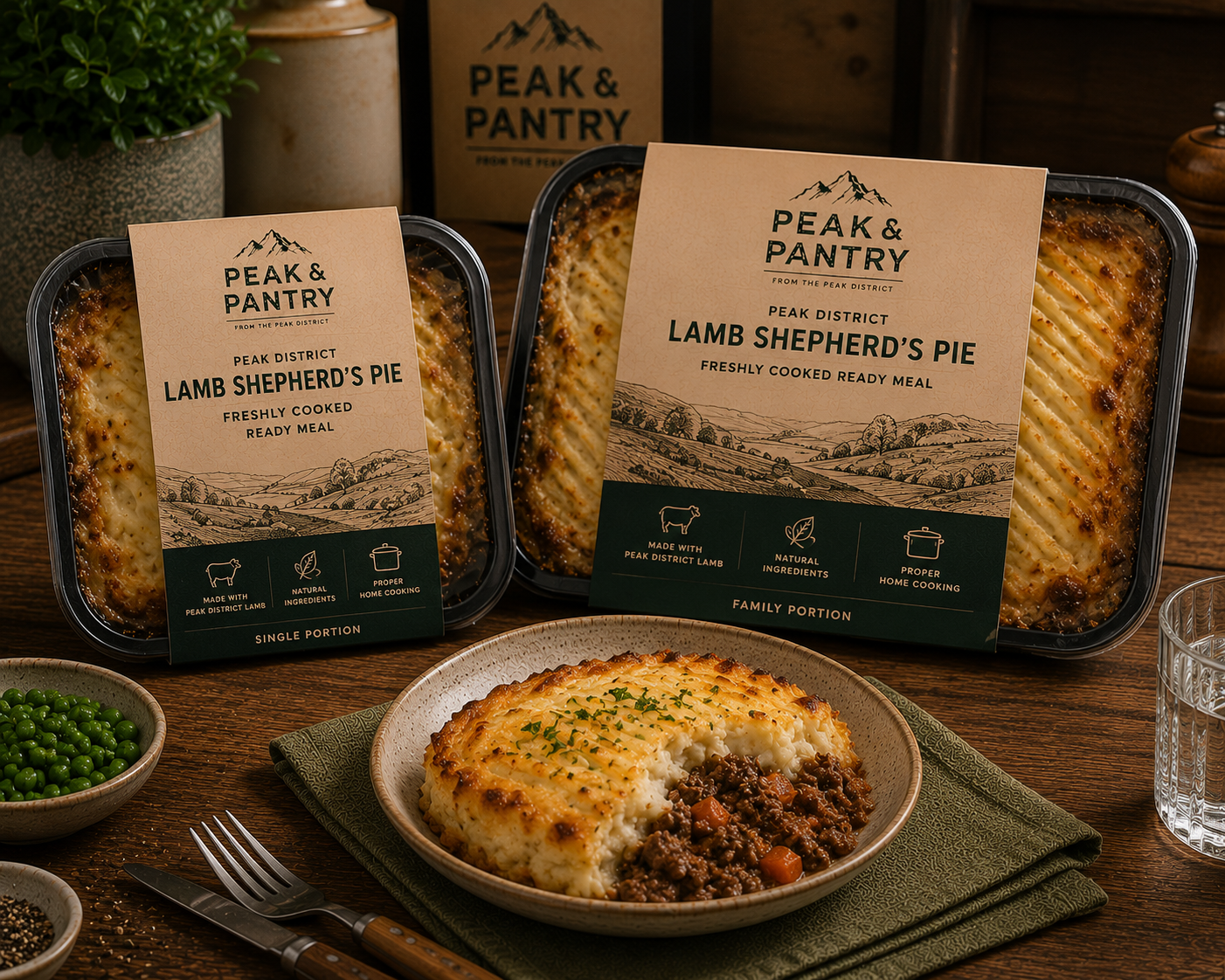 peak & pantry peak district lamb shephards pie